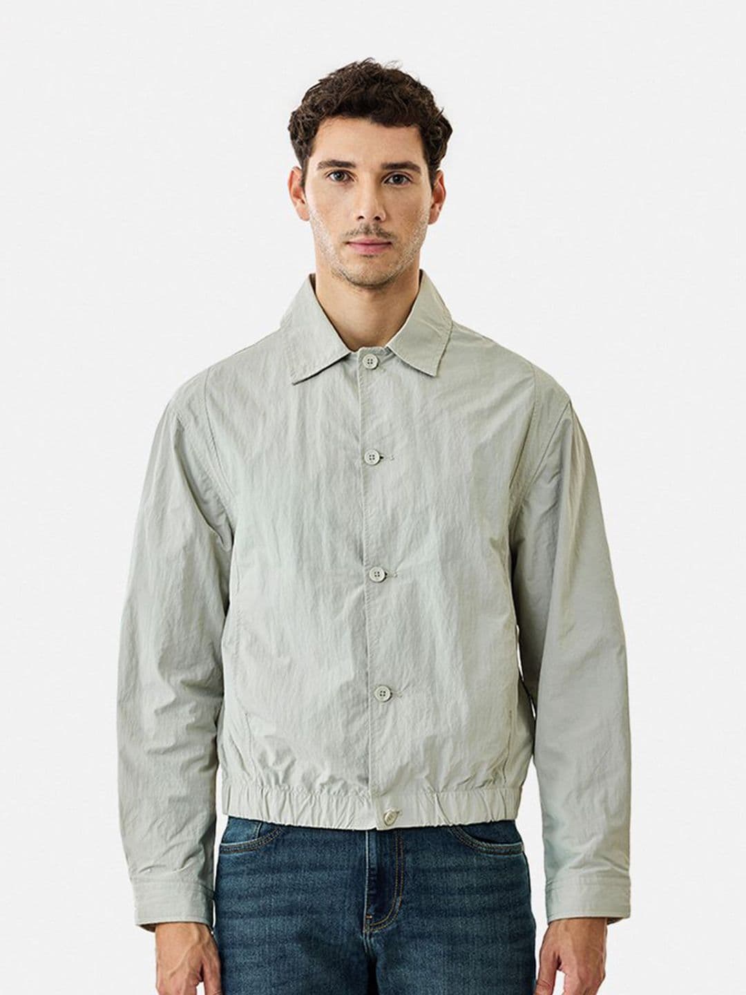 Snitch Light Grey Plain Jacket - view 1