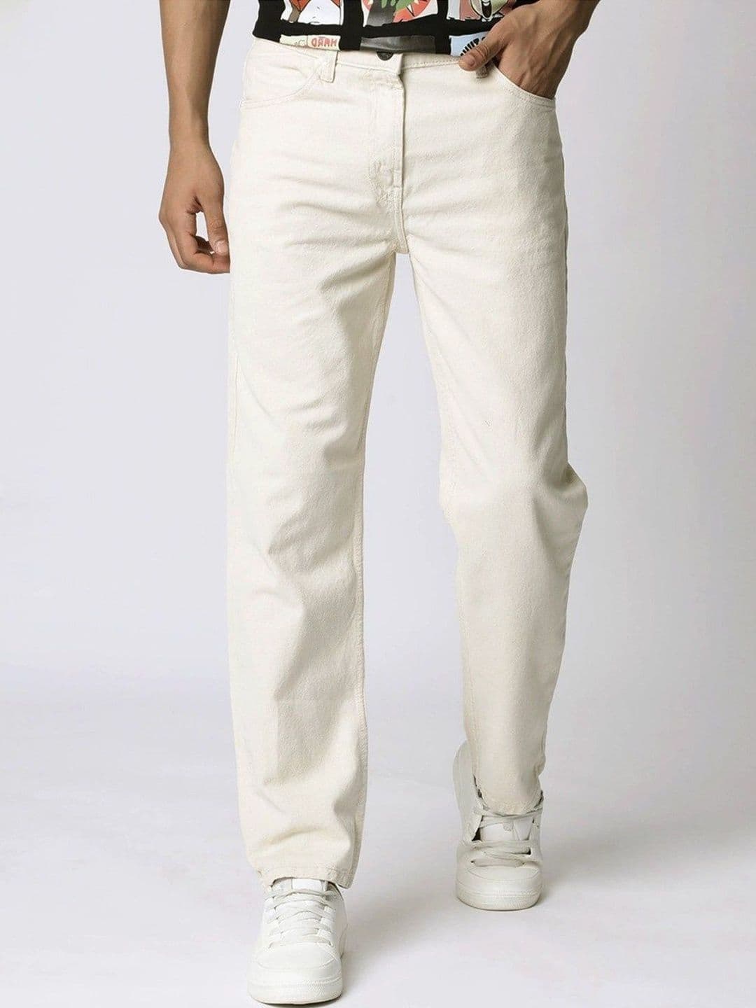 MASTERLY WEFT Men Jean Straight Fit Mid-Rise Stretchable Jeans - view 1