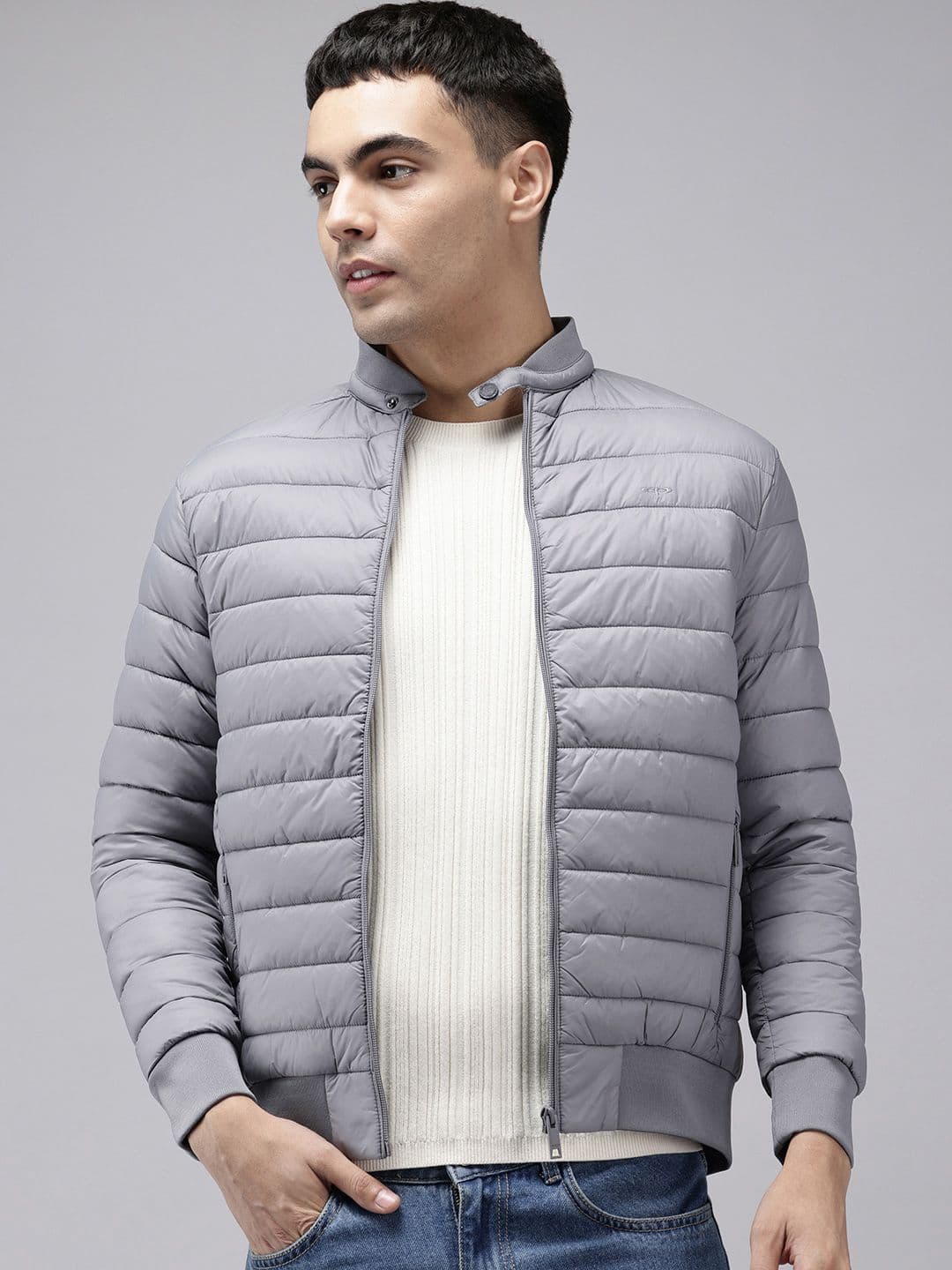 ColorPlus Double Collar Padded Jacket - view 1