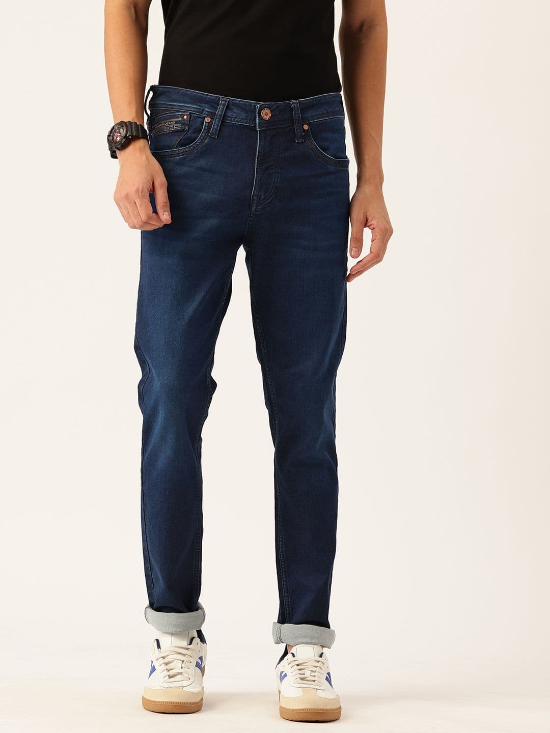 Integriti Men Smart Skinny Fit Mid-Rise Light Fade Stretchable Jeans - view 1