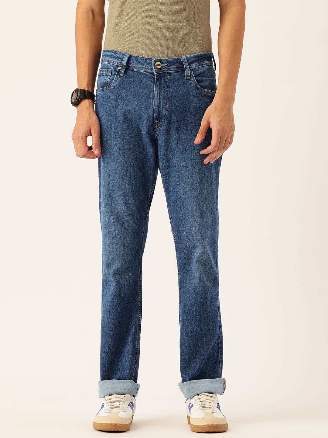 Integriti Men Bootcut Mid-Rise Stretchable Jeans - view 1