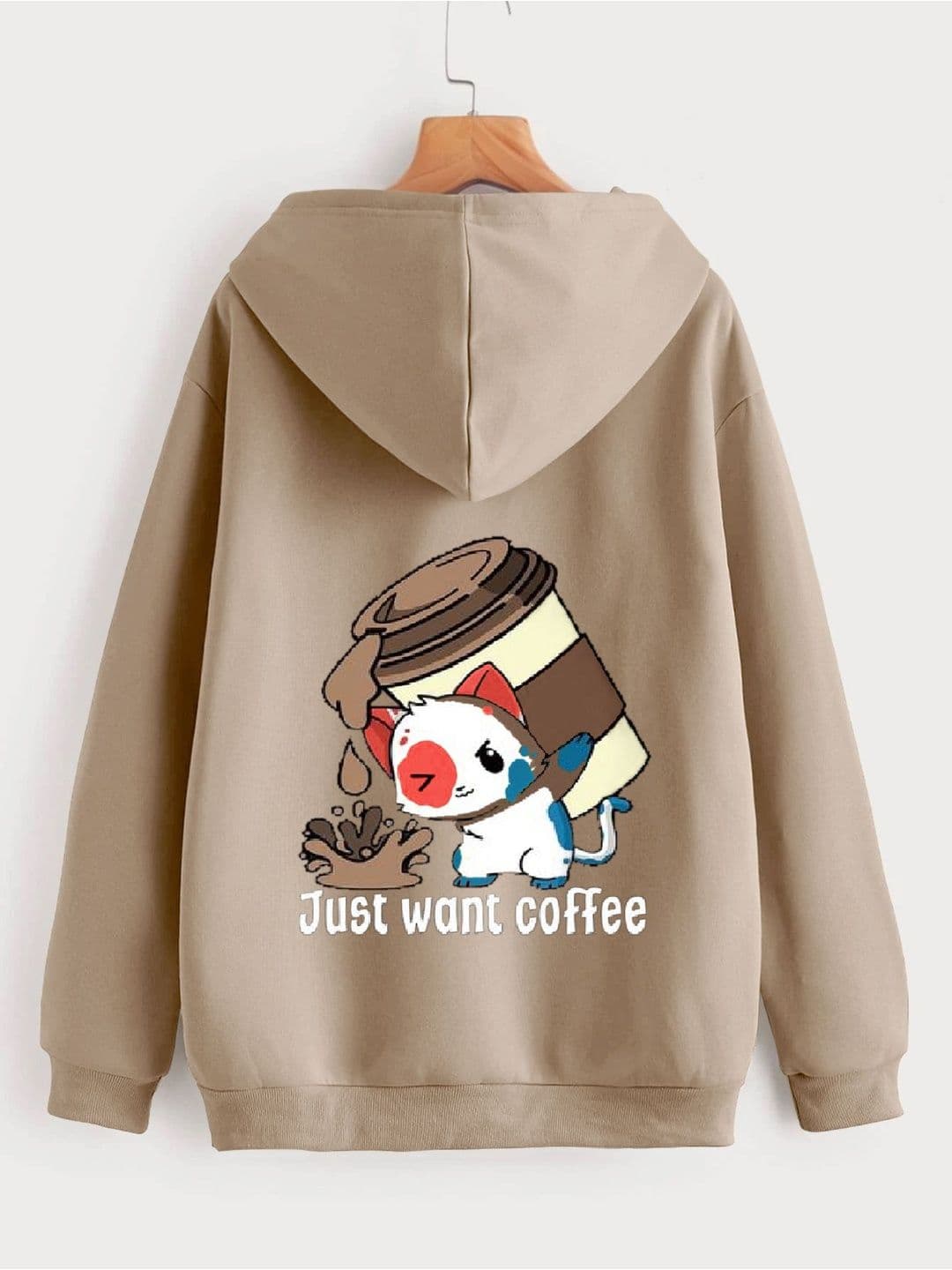 Mast & Harbour Women Printed Hooded Sweatshirt - view 1