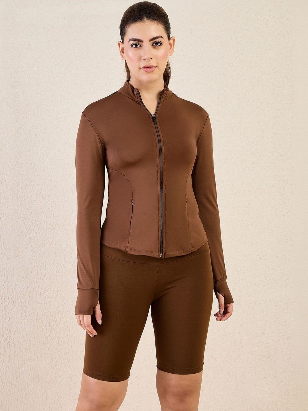 COLOR CAPITAL Women Lightweight Antimicrobial Training or Gym Sporty Jacket - view 1