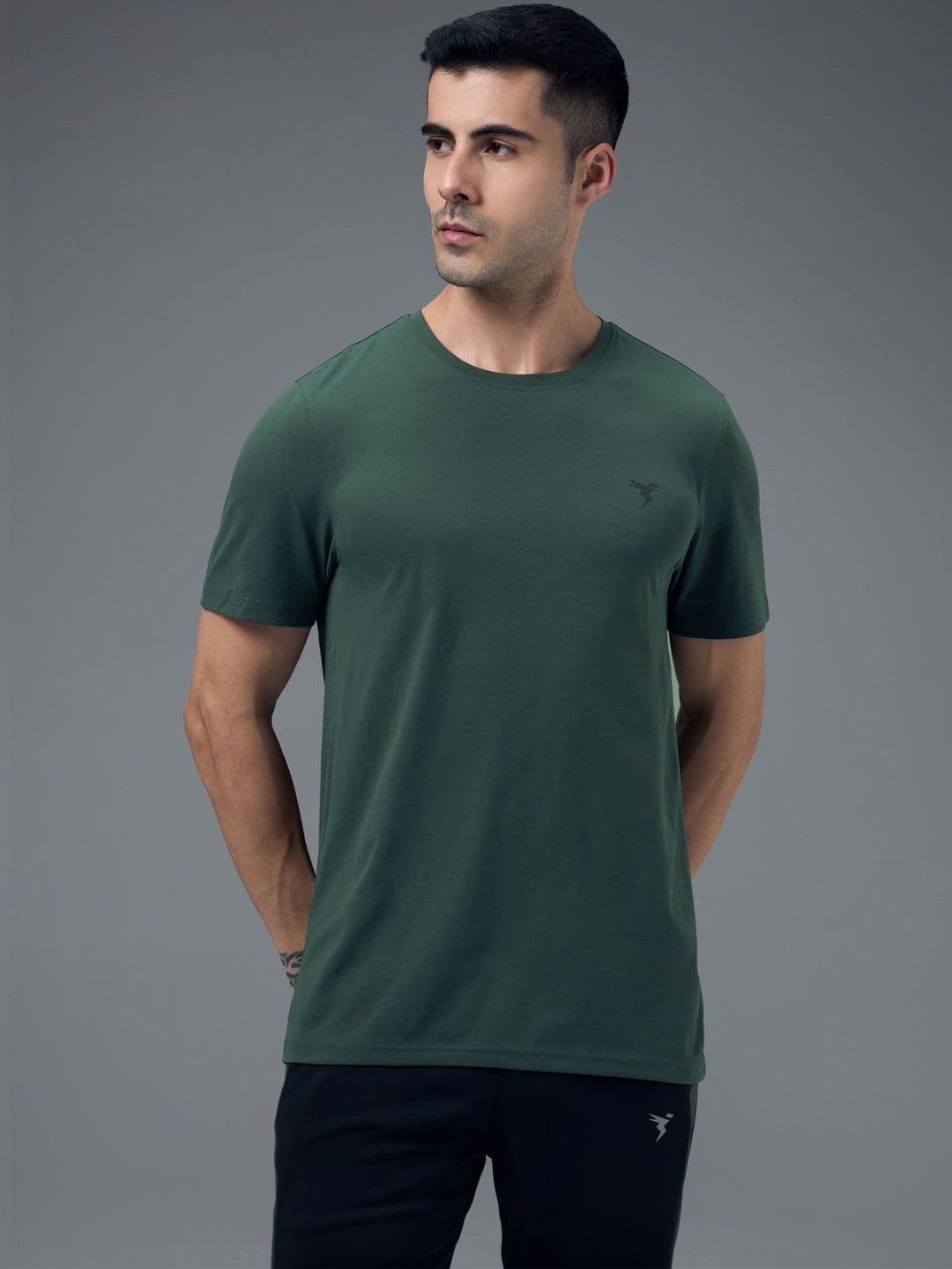 Technosport Men Brand Logo Anti Static Slim Fit T-shirt - view 1