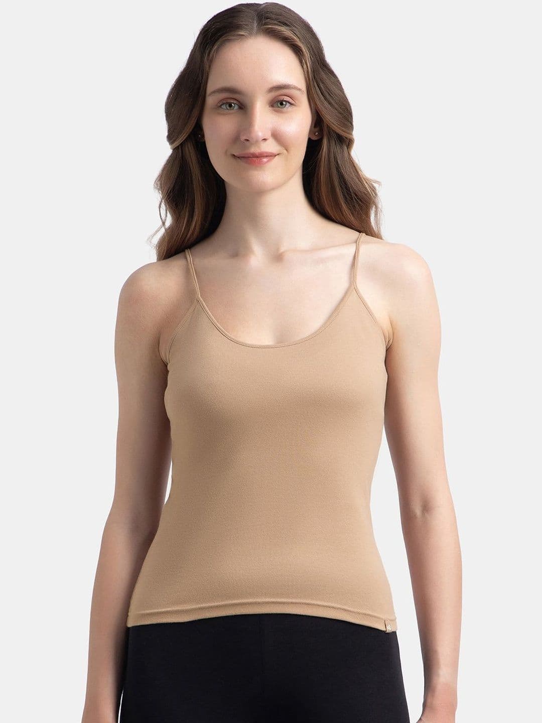 Jockey Super Combed Cotton Camisole with Adjustable Straps and StayFresh Treatment-1487 - view 1