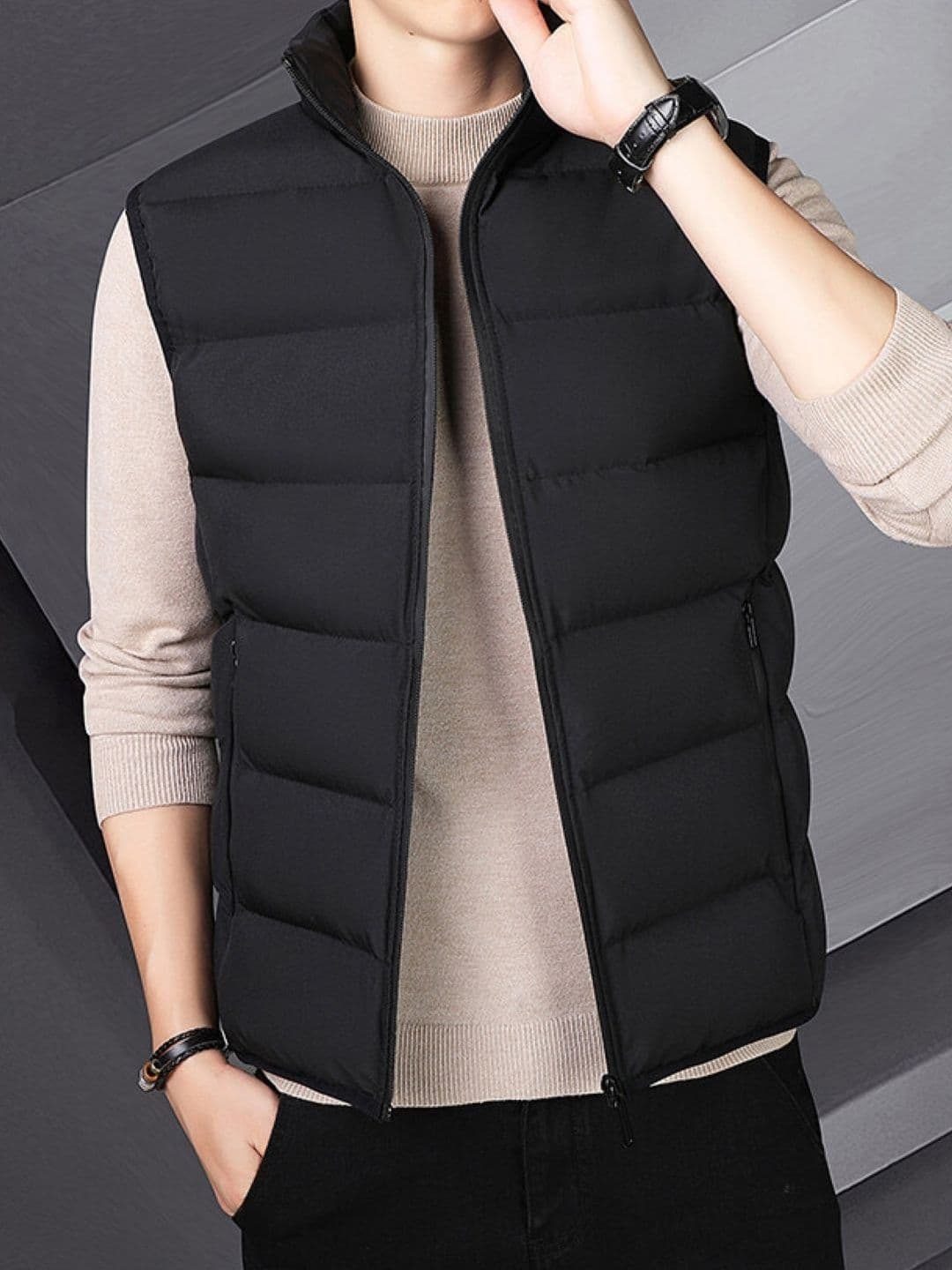KPOP Men Lightweight Puffer Jacket - view 1