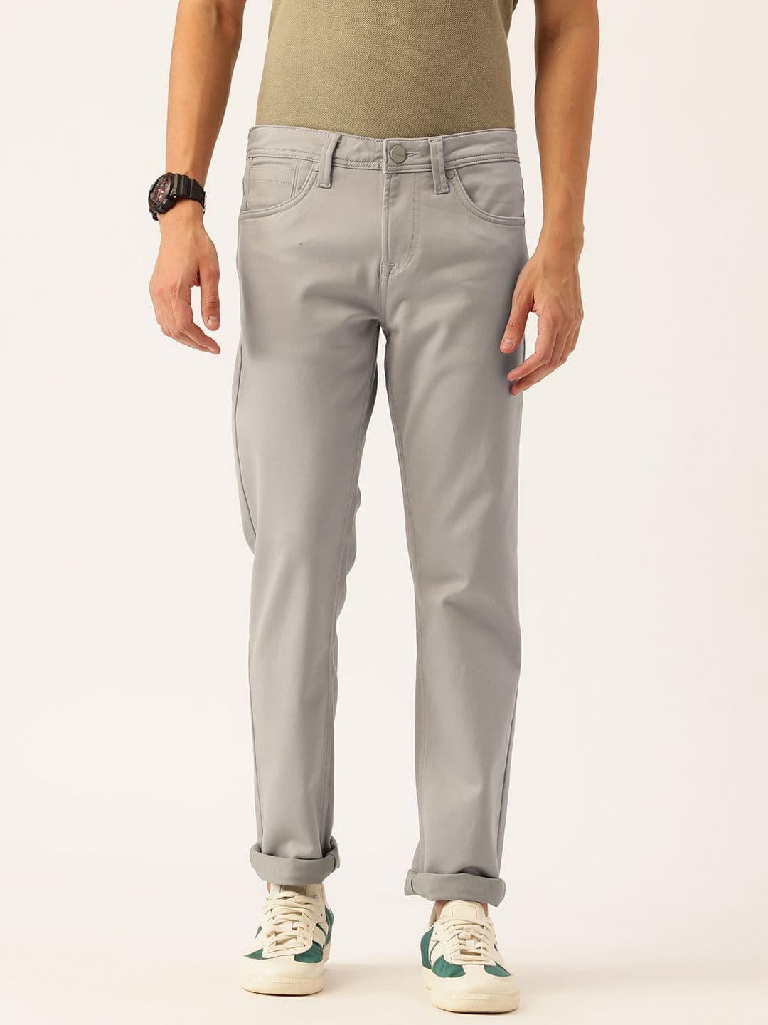 Integriti Men Smart Skinny Fit Mid-Rise Stretchable Jeans - view 1