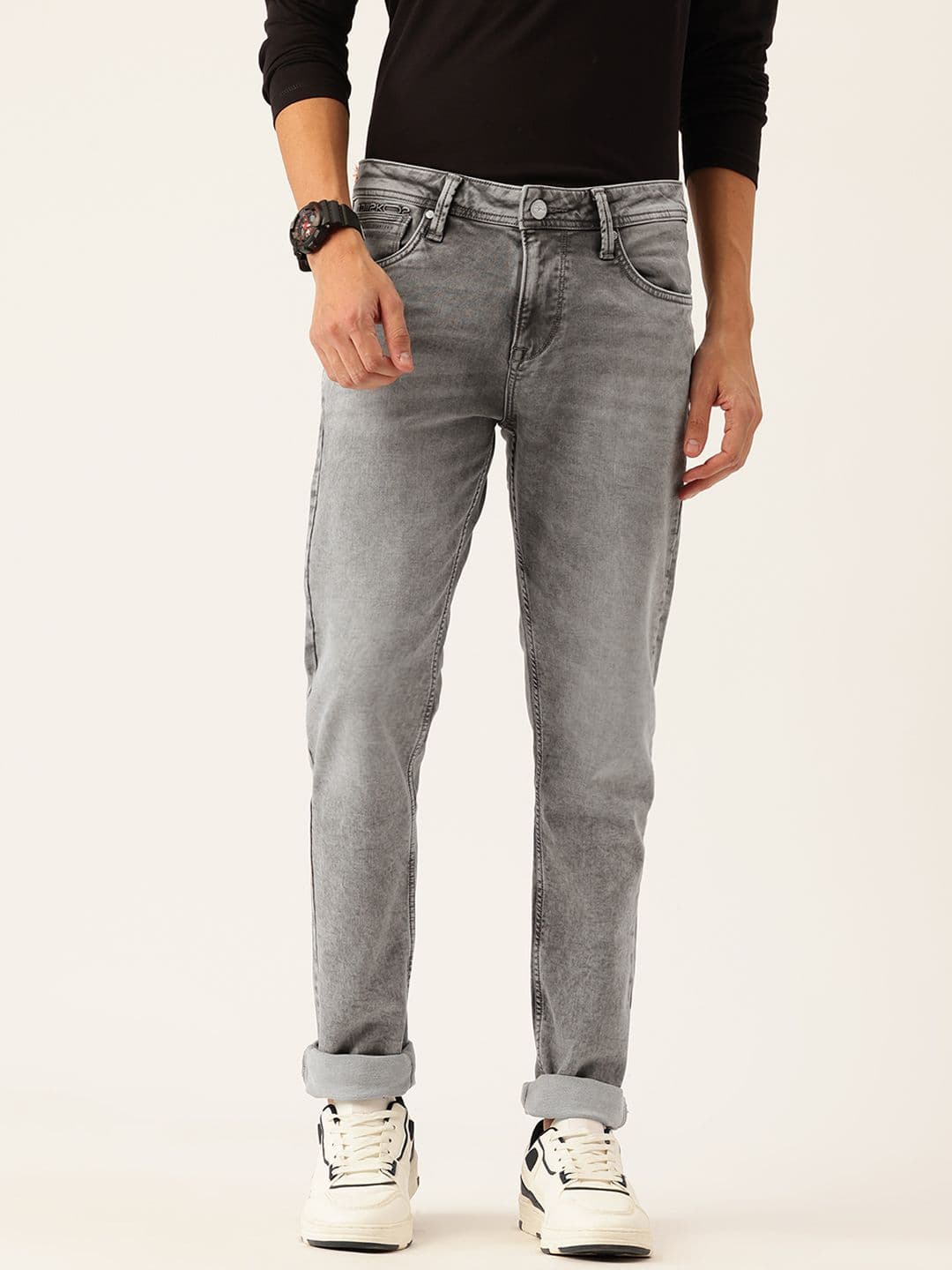 Integriti Men Skinny Fit Mid-Rise Stretchable Jeans - view 1