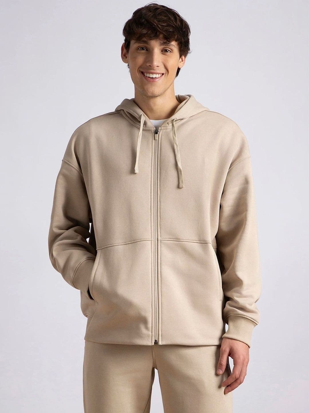 Jockey Oversized Super Combed Cotton Rich Fleece Jacket with StayWarm Technology - UM77 - view 1