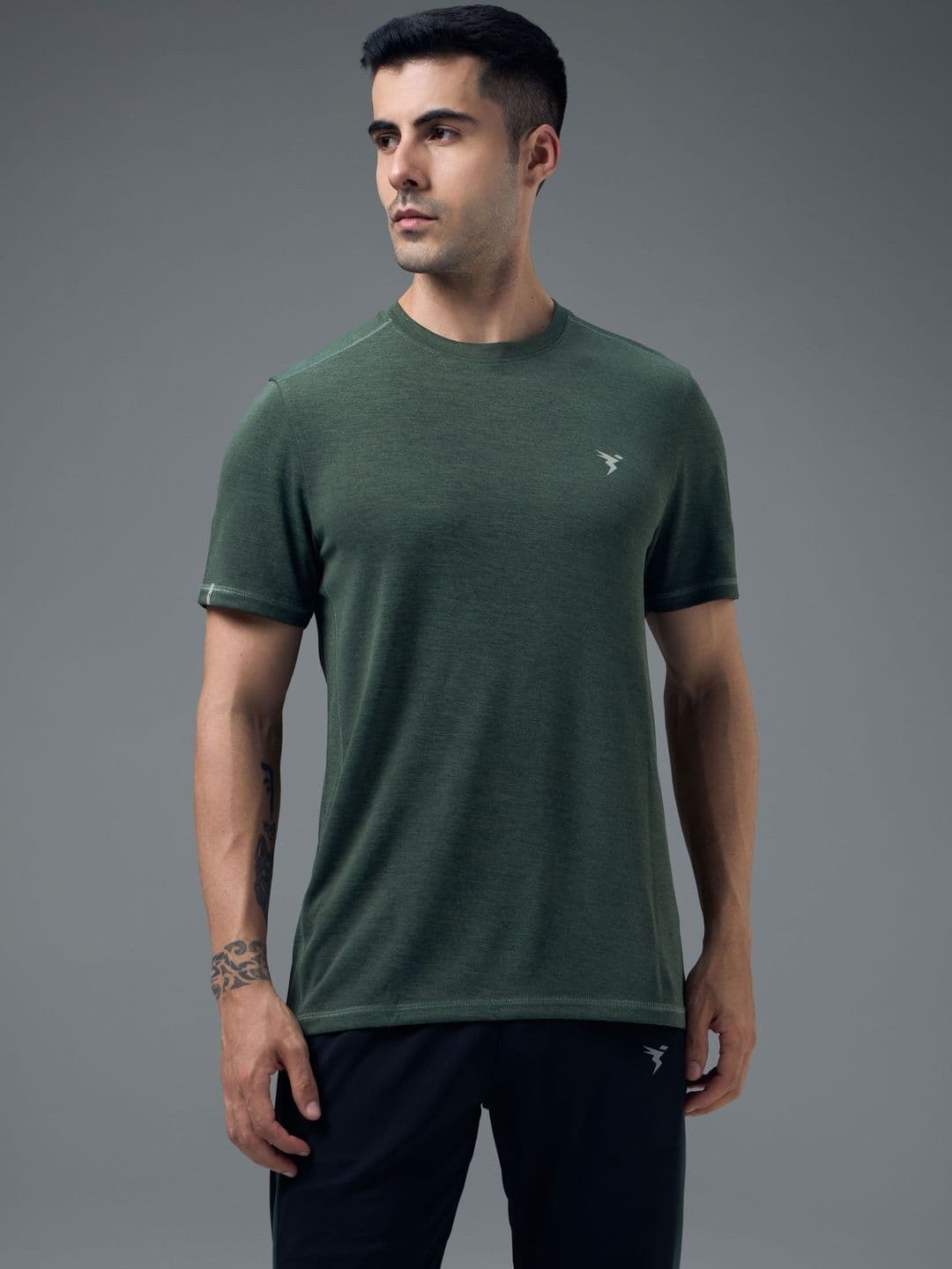 Technosport Men Brand Logo Anti Static Slim Fit T-shirt - view 1