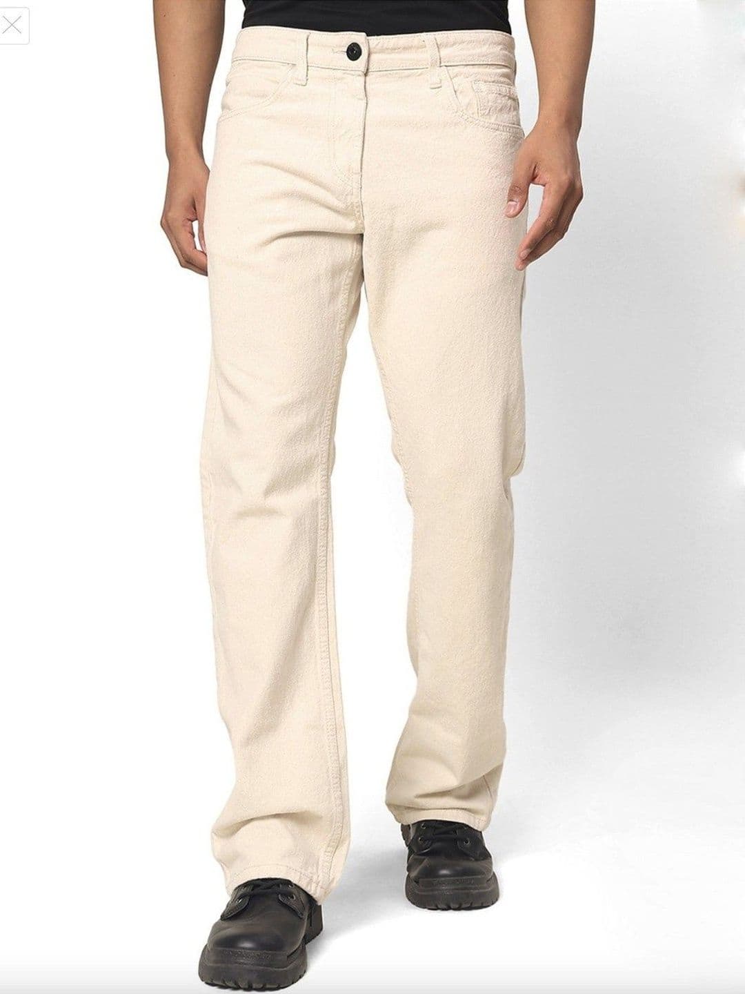 MASTERLY WEFT Men Jean Straight Fit Mid-Rise Stretchable Jeans - view 1