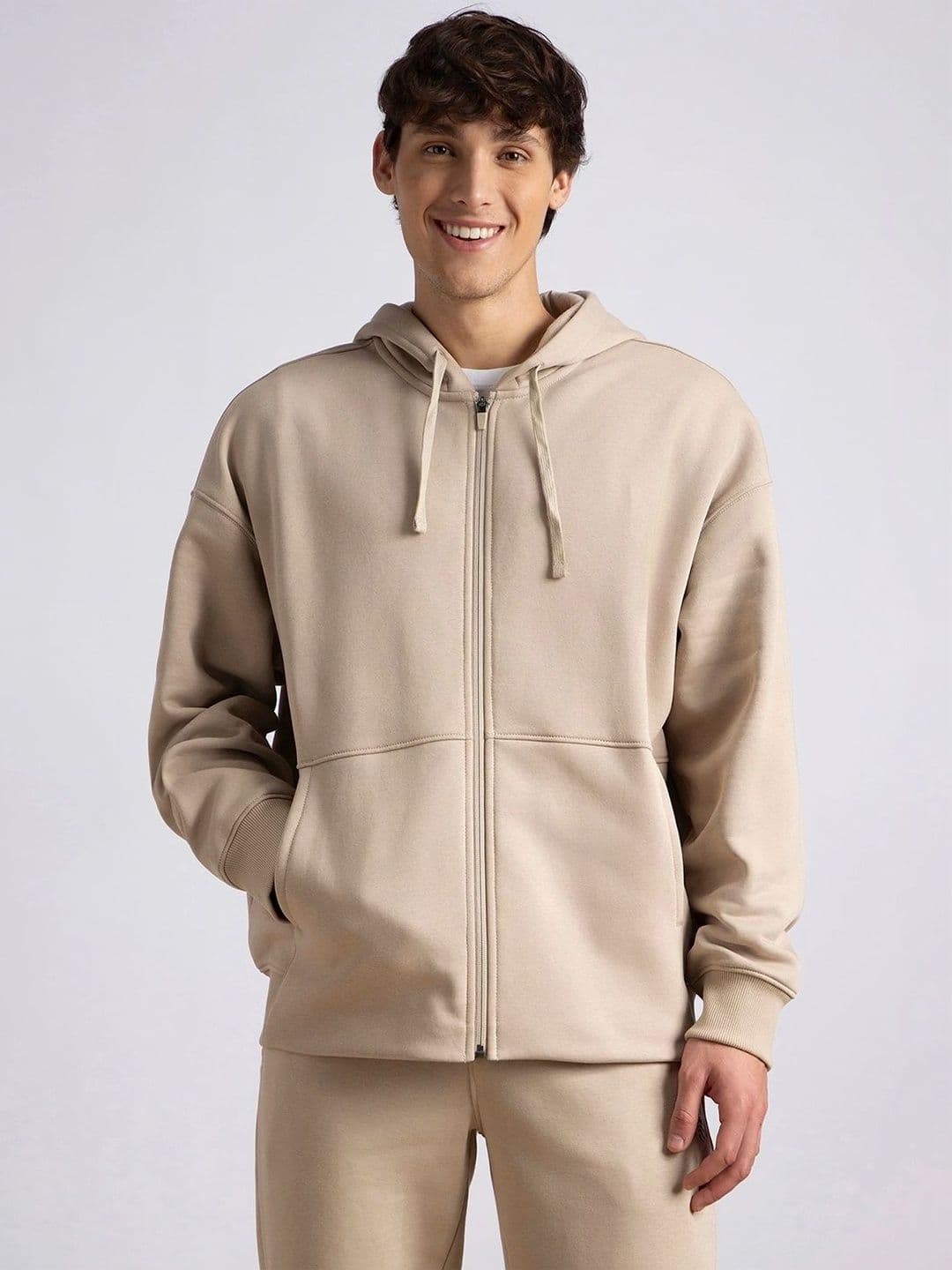 Jockey Oversized Super Combed Cotton Rich Fleece Jacket with StayWarm Technology - UM77 - view 1