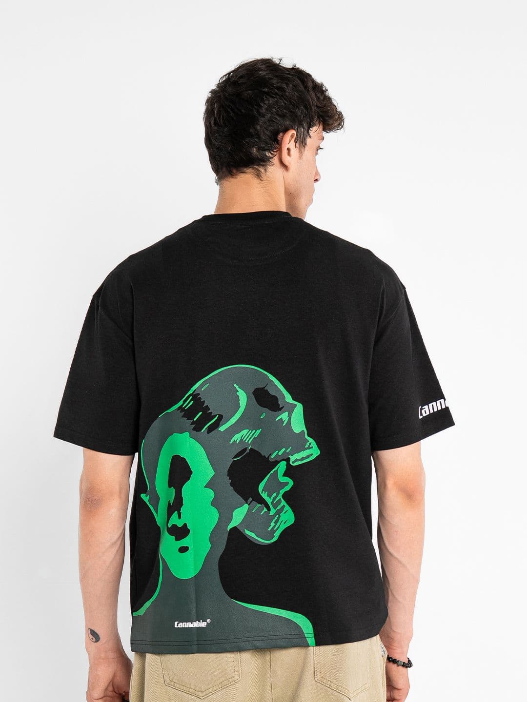 Cannabie Men Graphic Printed Round Neck Hemp Oversized T-shirt - view 1