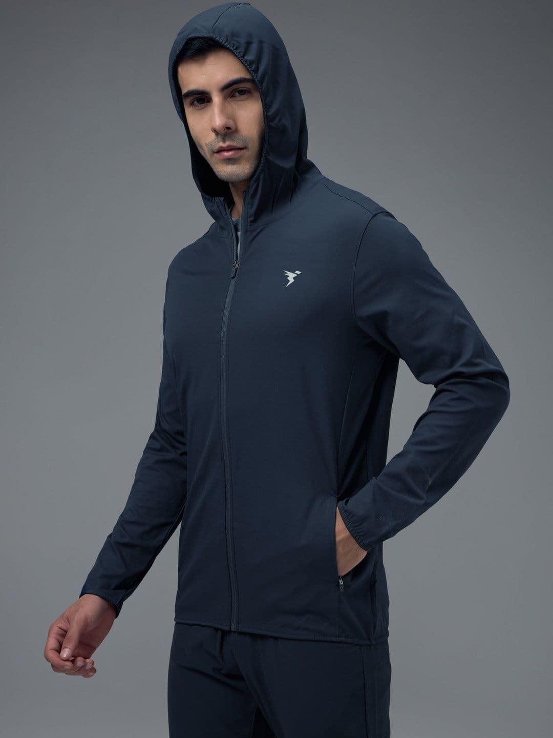 Technosport Men Brand Logo Lightweight Training or Gym Sporty Jacket - view 1