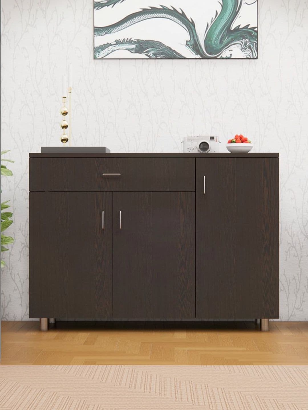 SPECIALITY PANELS Brown 3-Door Engineered Wood Cabinet - view 1