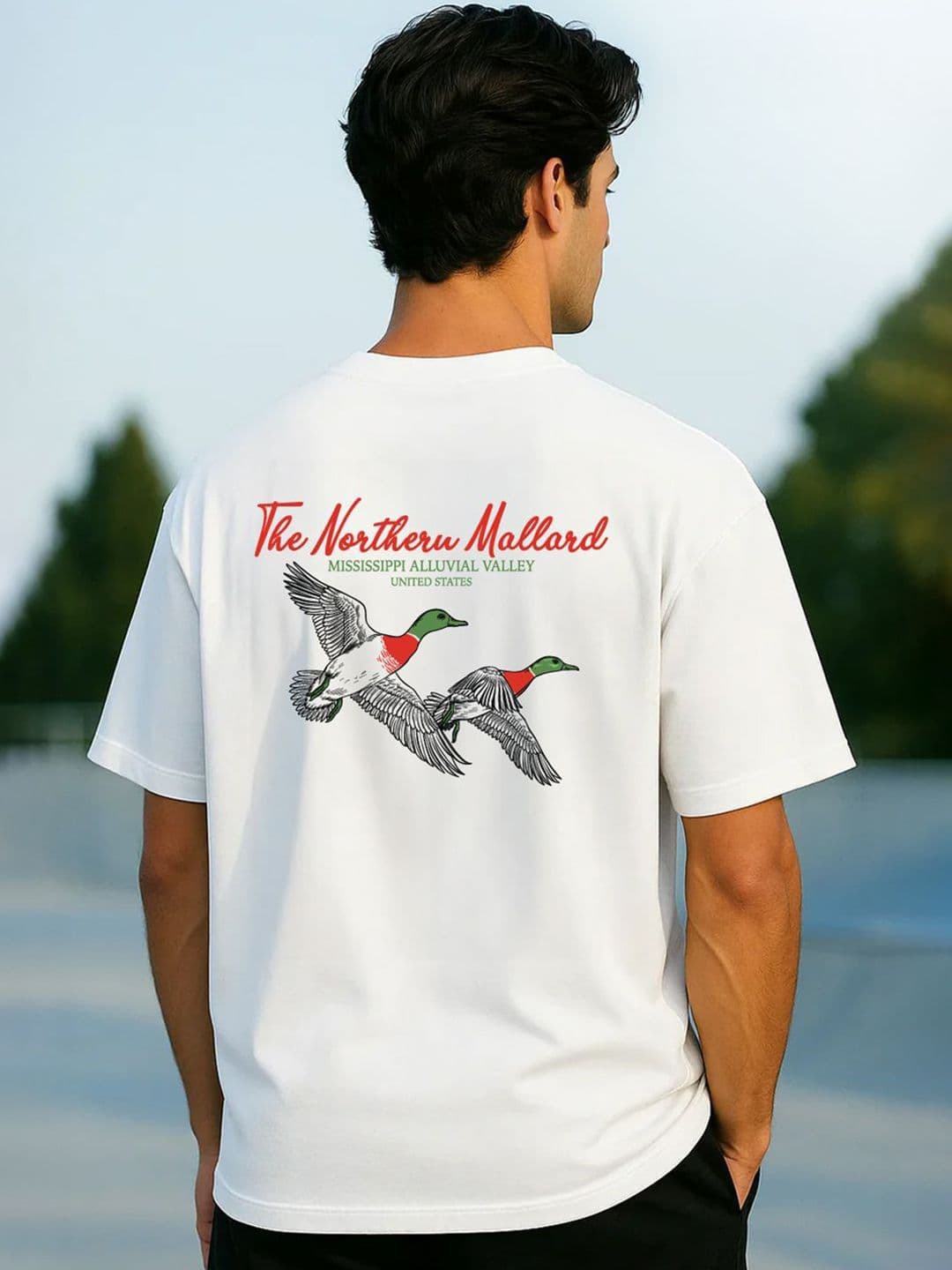 NOBERO Men Printed Drop-Shoulder Sleeves T-shirt - view 1