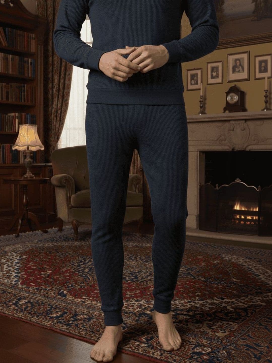 MACK JONNEY Men Mid-Rise Breathable & Quick-Drying Thermal Bottoms - view 1