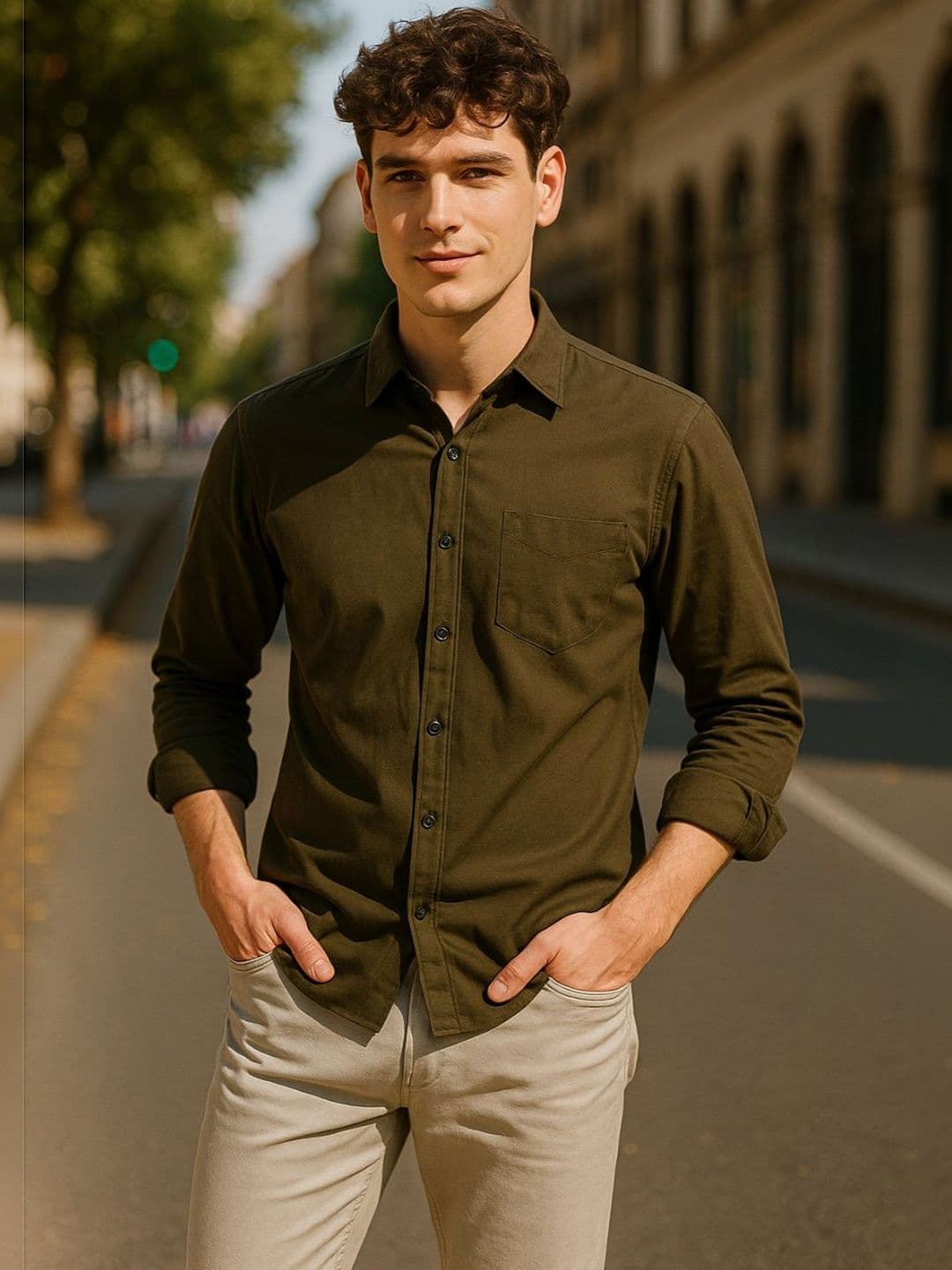 MaverIQ Men Comfort Slim Fit Casual Shirt - view 1