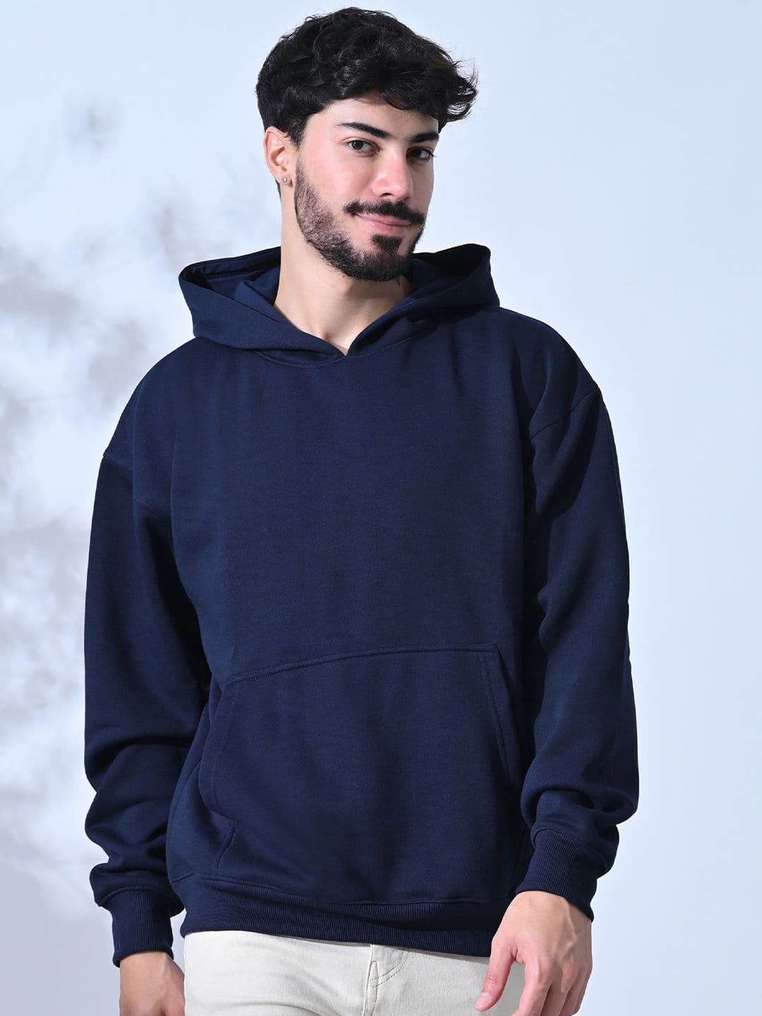Mast & Harbour Men Hooded Long Sleeves Pullover Sweatshirt - view 1