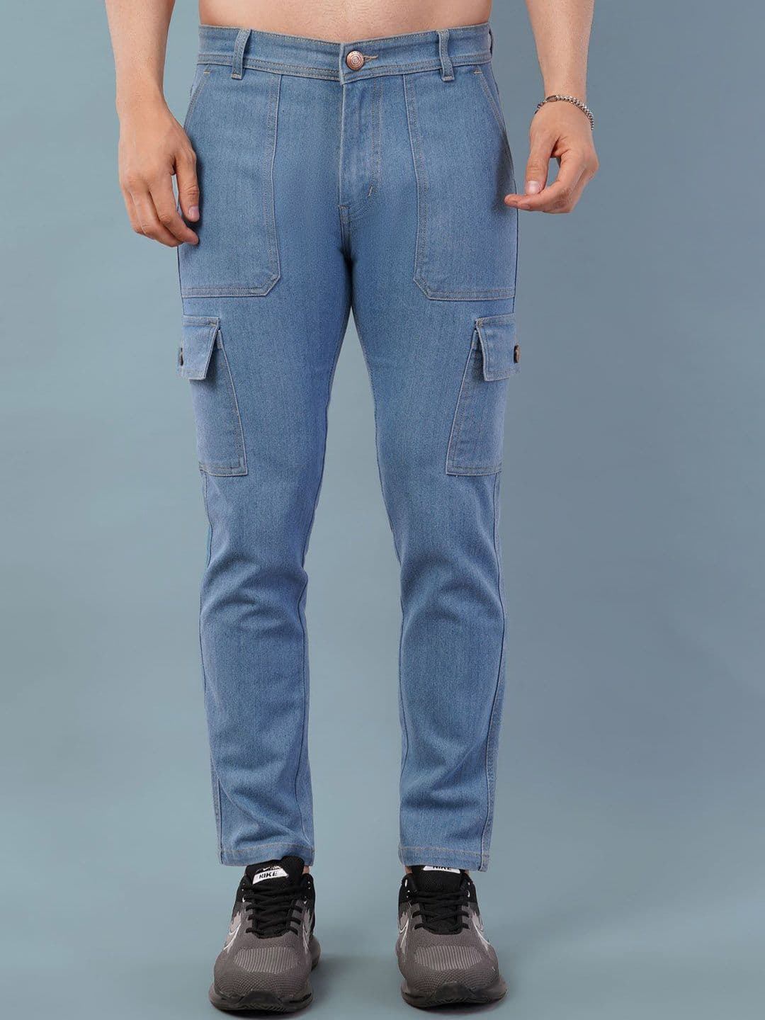 NIVASU Men Regular Fit Mid-Rise Stretchable Jeans - view 1