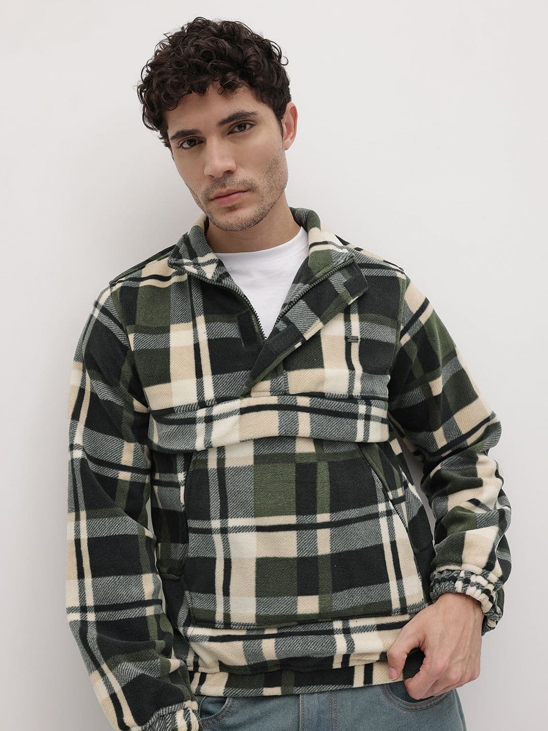 The Roadster Life Co. Checked Bomber Jacket - view 1