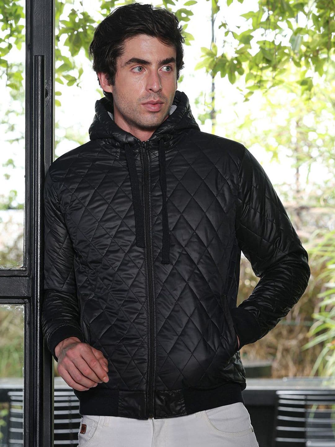 CAHOOT Men Hooded Solid Lightweight Padded Jacket - view 1