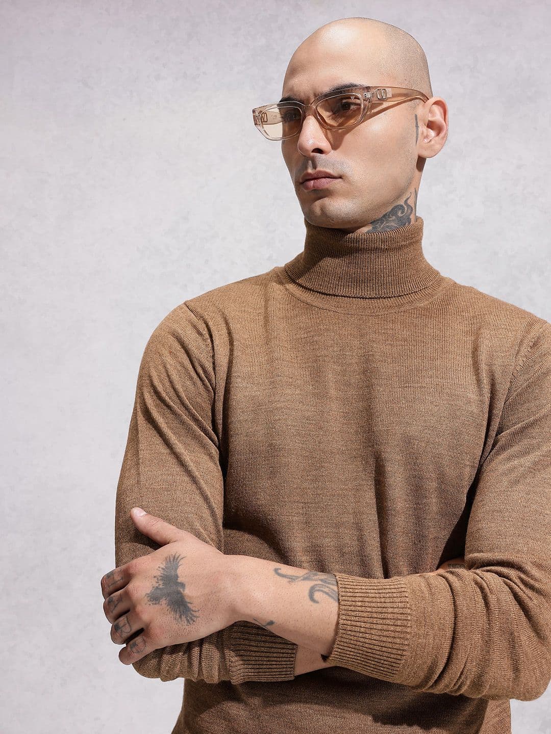 WROGN Turtle Neck Pure Acrylic Pullover - view 1