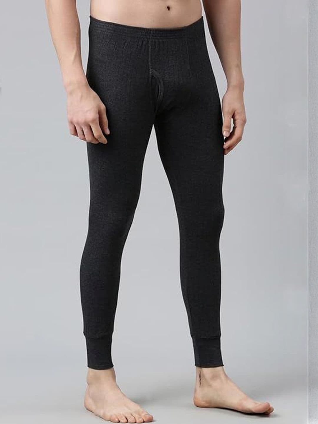 MACHO Men Ribbed Mid-Rise Thermal Bottoms - view 1