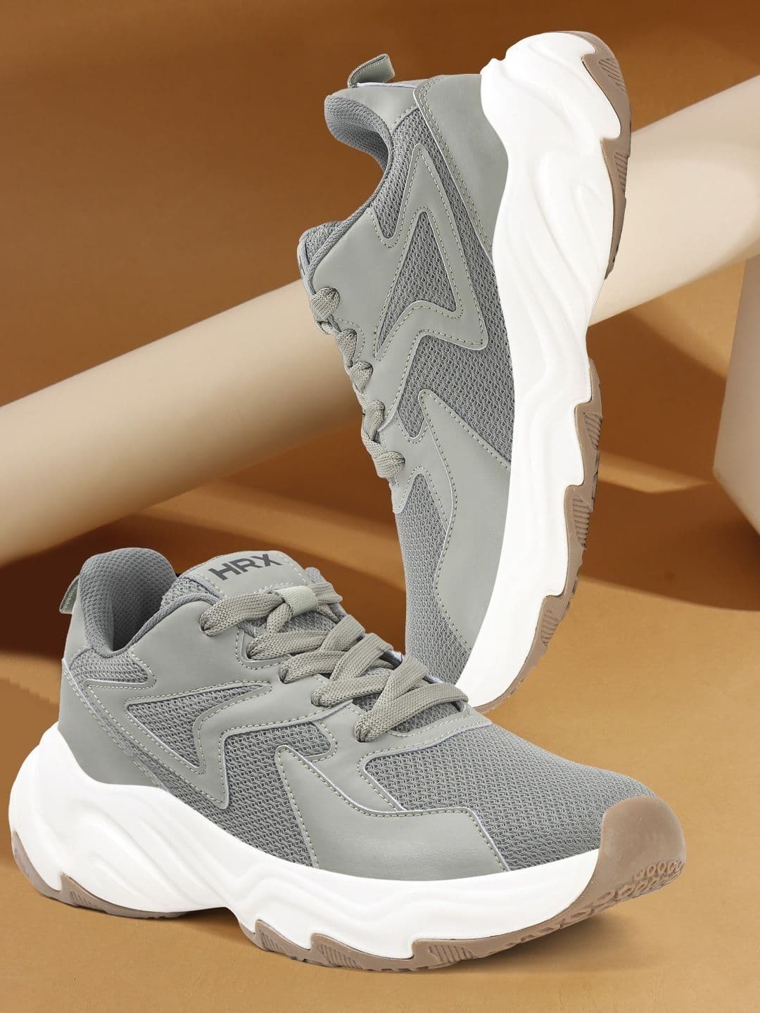 HRX by Hrithik Roshan Men Solid Round Toe Mesh Everyday Sneakers - view 1