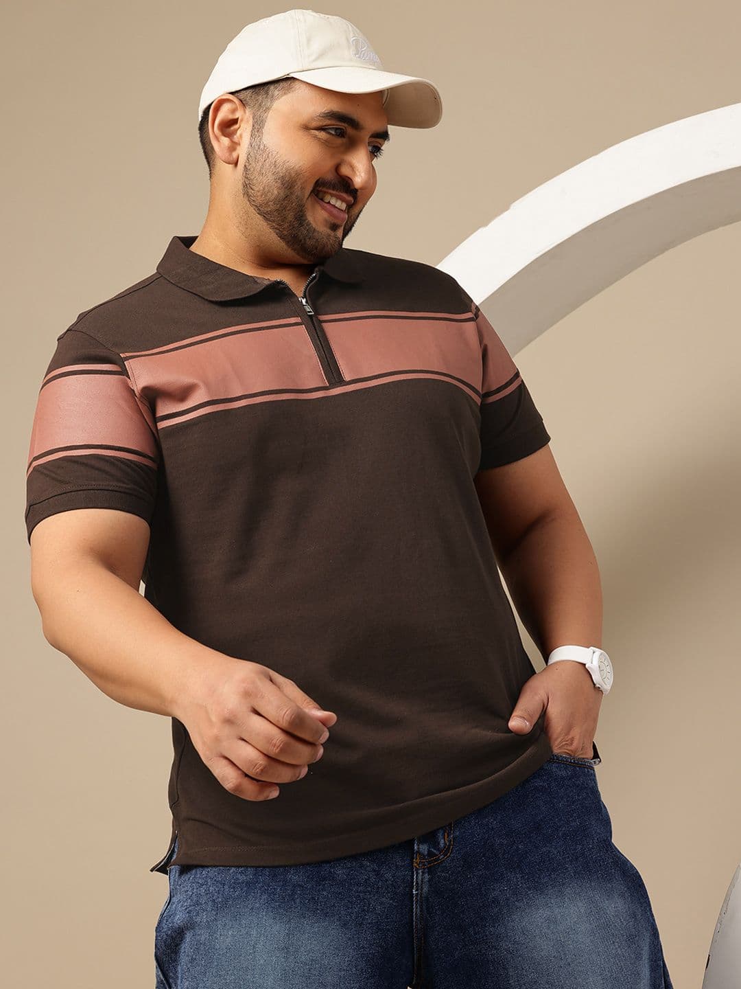 Sztori Colourblocked Polo Collar T-shirt - view 1