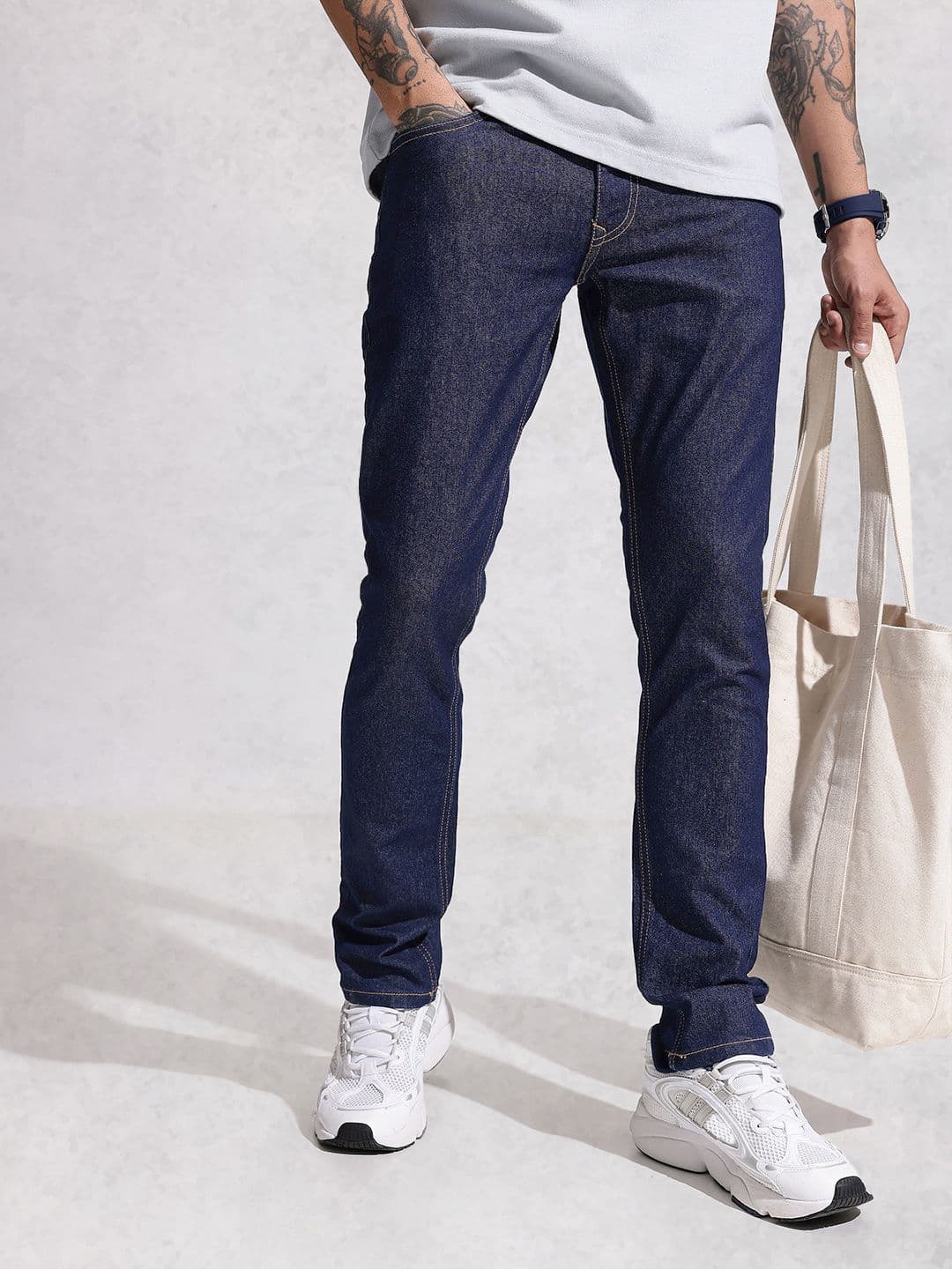 WROGN Men Slim Fit Stretchable Jeans - view 1