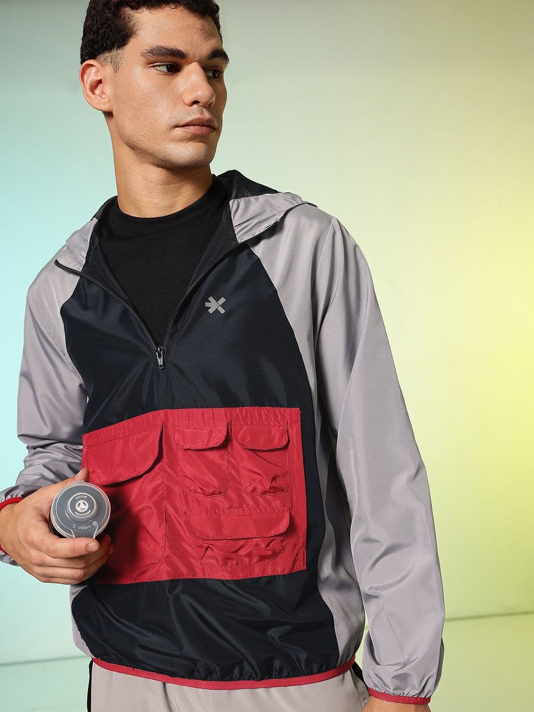 HRX by Hrithik Roshan Colourblocked Running Sporty Jacket - view 1