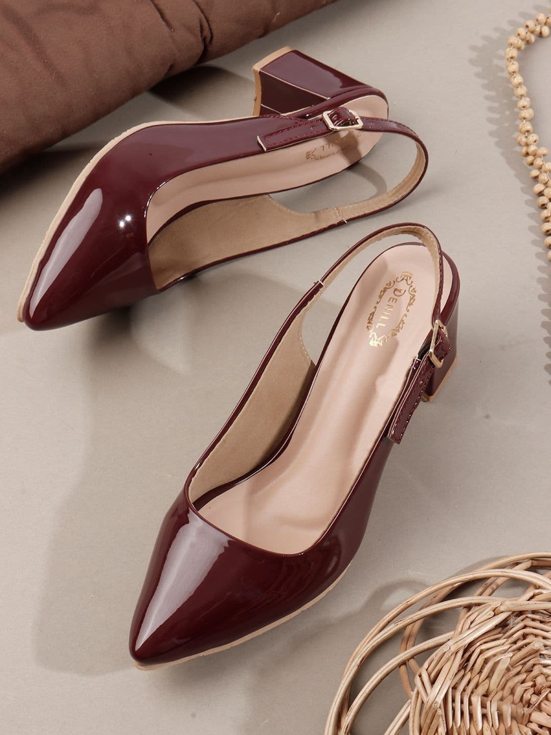 Denill Pointed Toe Block Mules - view 1