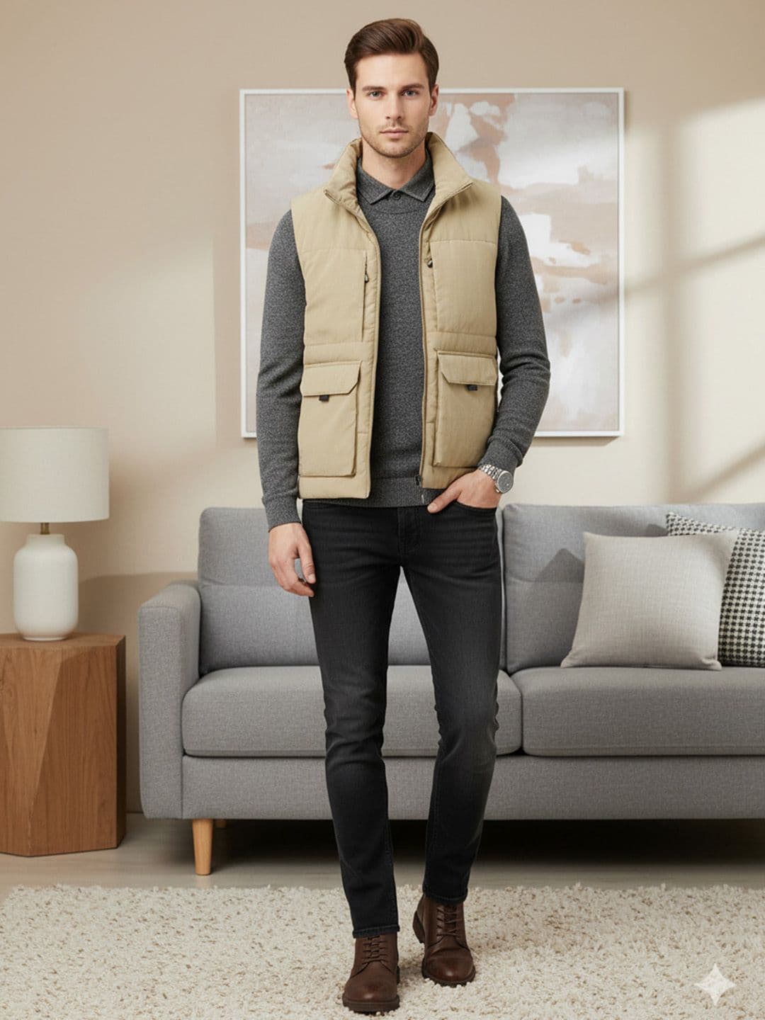 HERE&NOW Men Polyester Jacket - view 1