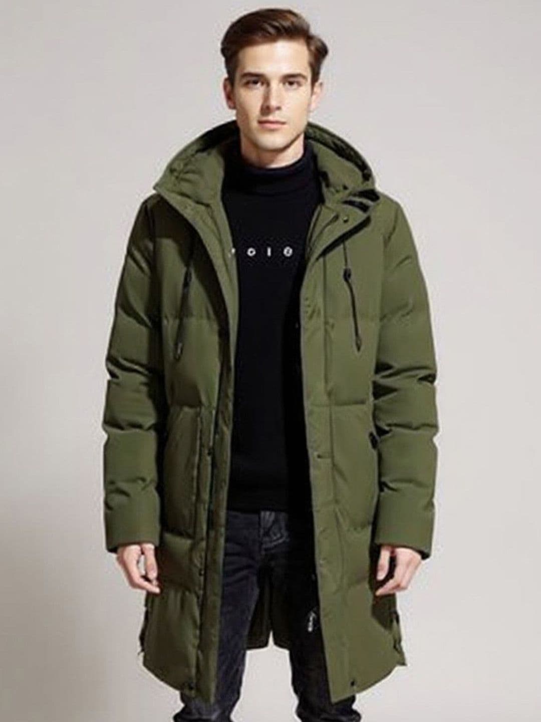 Mast & Harbour Men Shawl Collar Solid Padded Jacket - view 1
