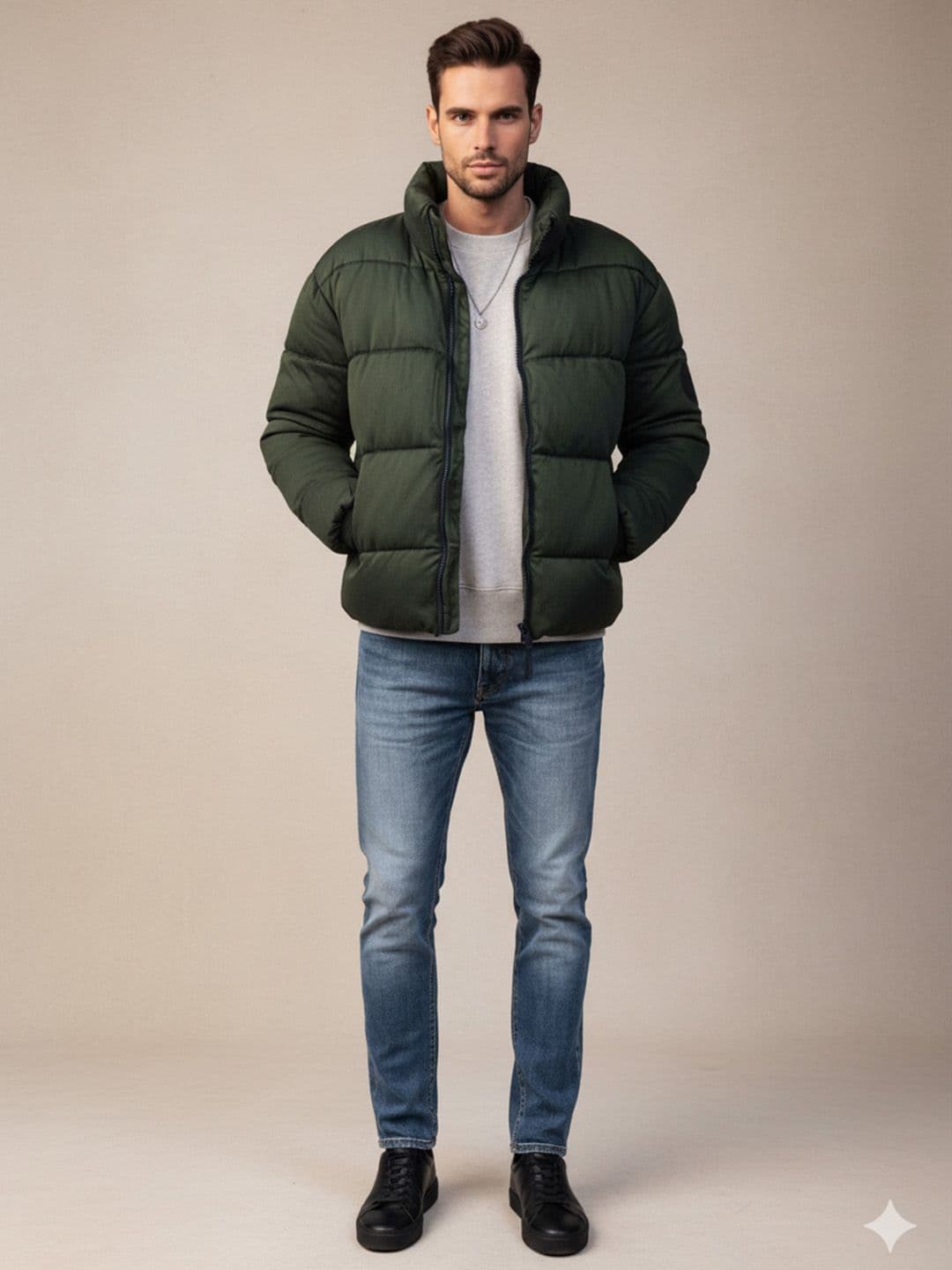 HERE&NOW Men Polyester Long Sleeves Regular Jacket - view 1