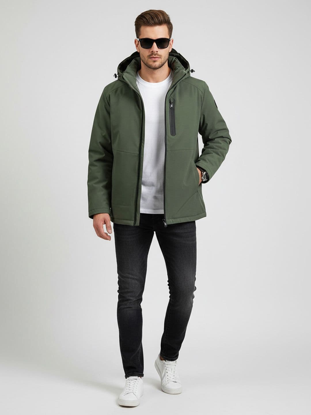 HERE&NOW Men Polyester Jacket - view 1