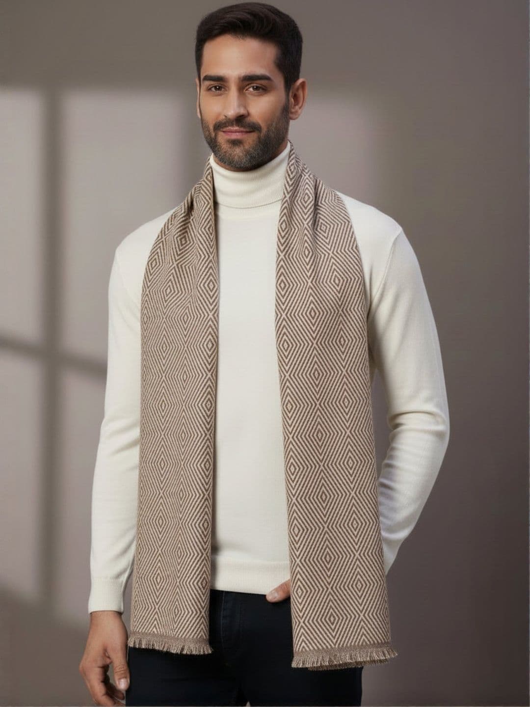 Zamour Men Patterned Acrylic Mufflers - view 1