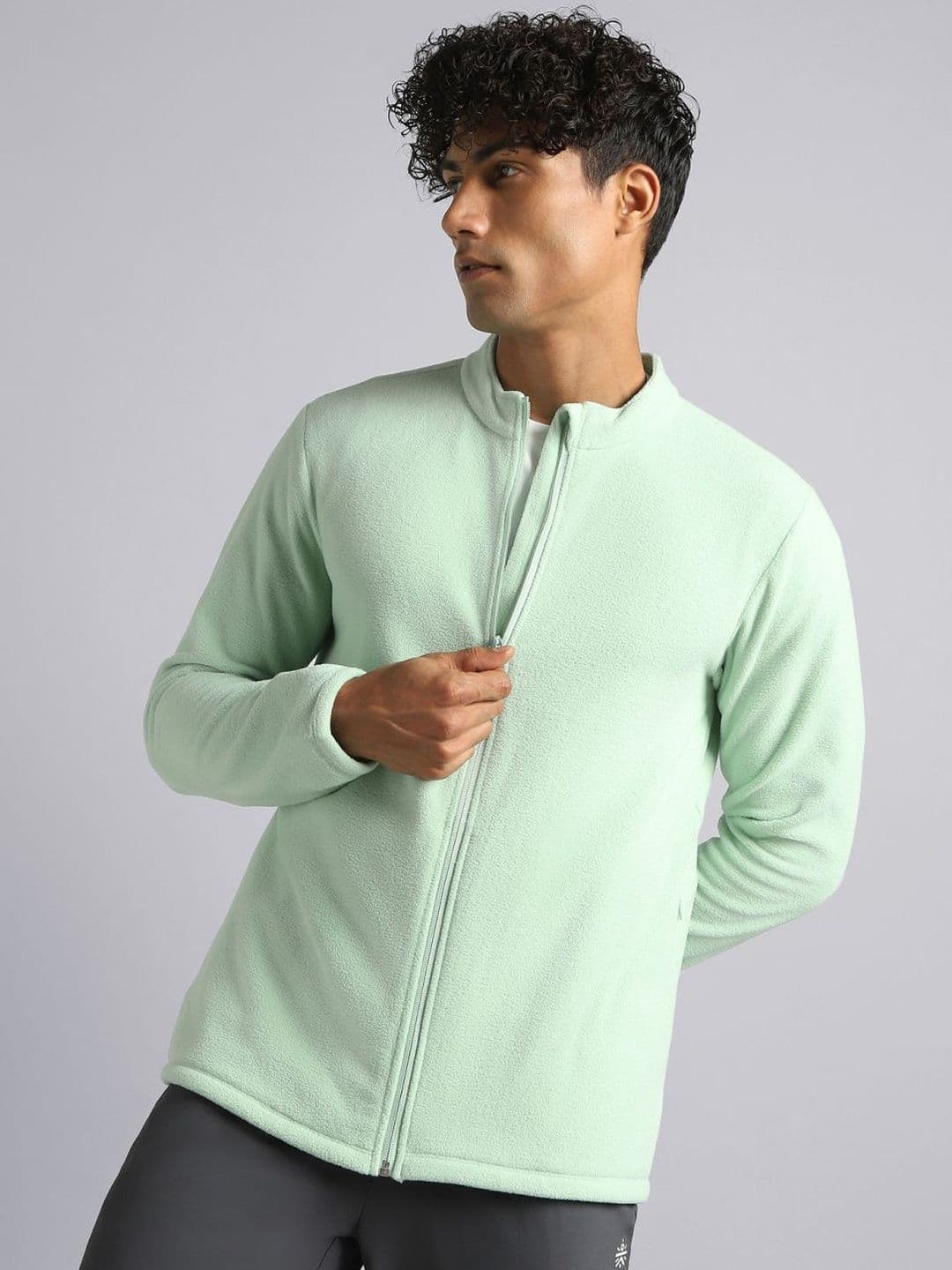 CULT Men's Light Green Performance Pro Training Fleece Jacket - view 1
