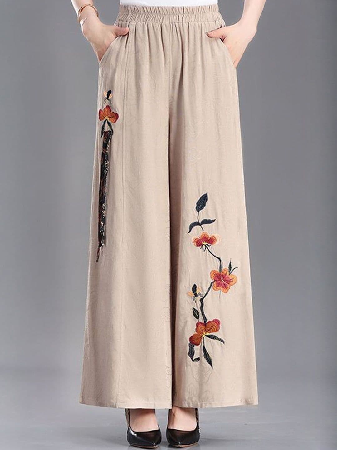 StyleCast Women Printed Loose Fit Easy Wash Culottes Trousers - view 1
