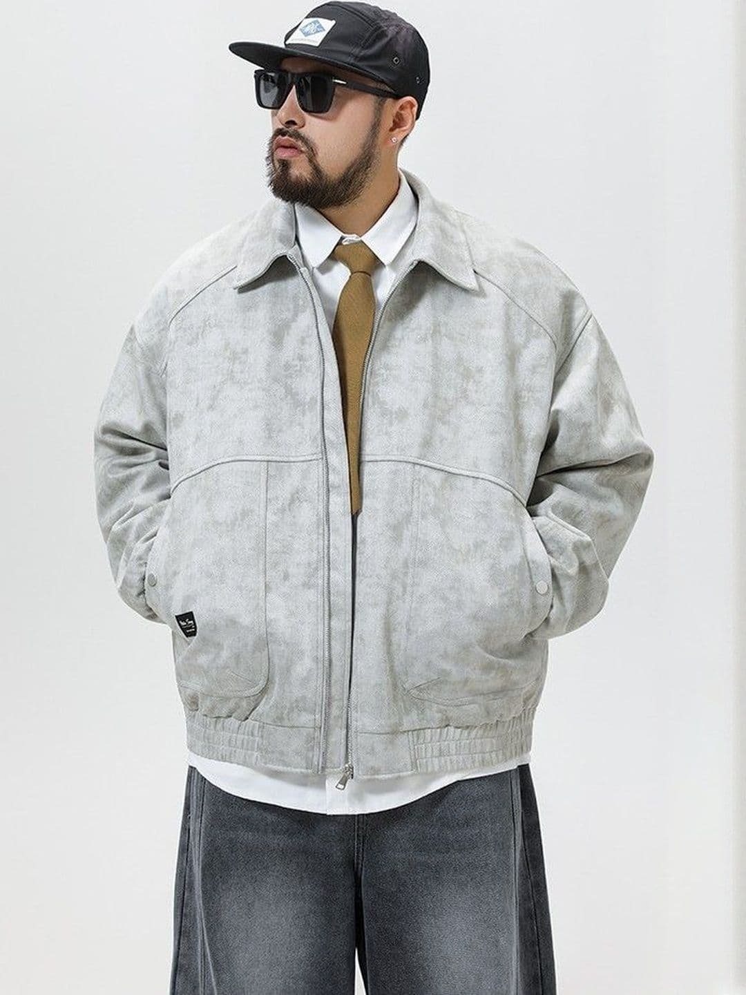 Mast & Harbour Men Colourblocked Polyester Crop Bomber Jacket - view 1