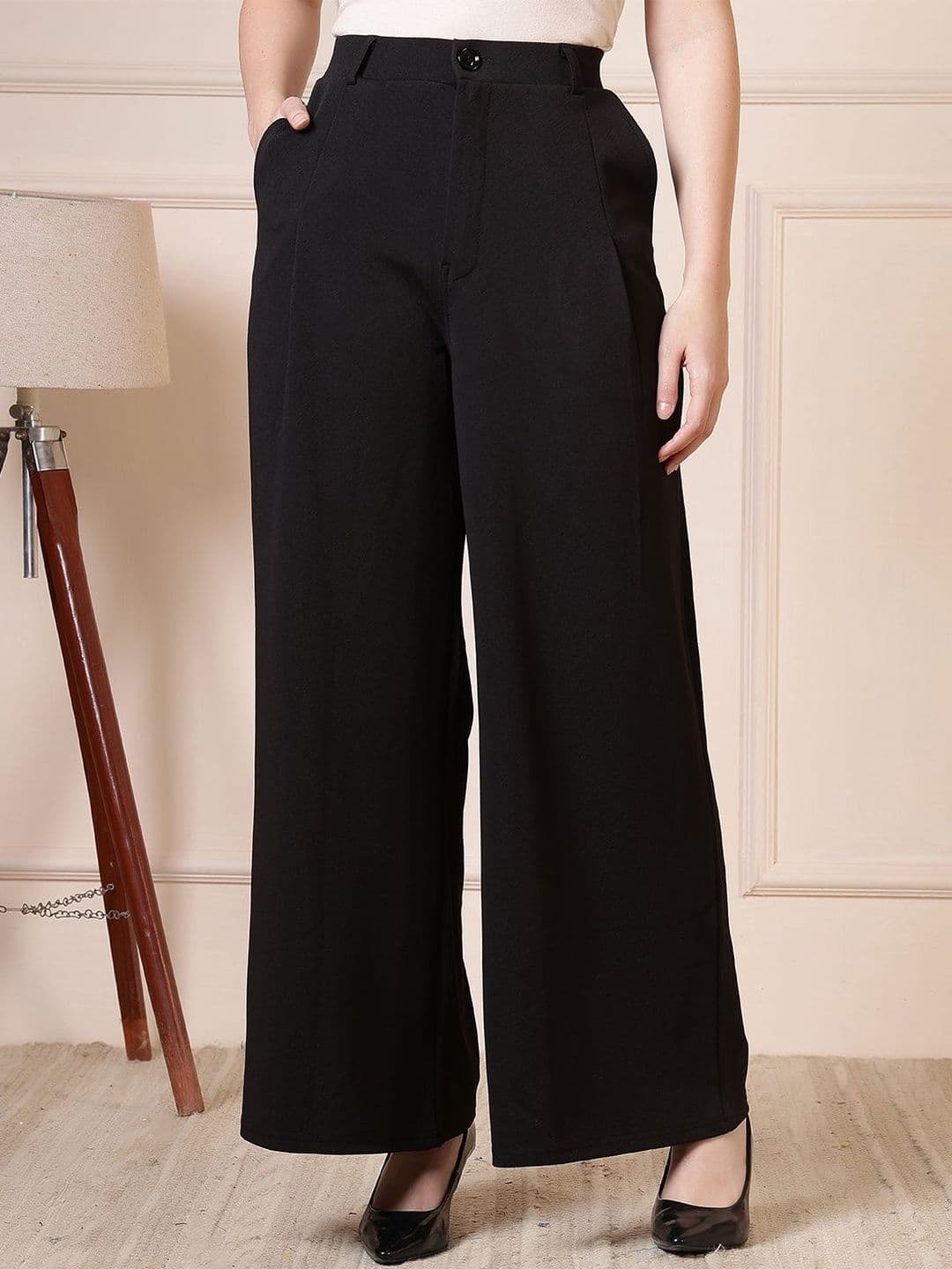 All About You Formals Women High-Rise Wrinkle Free Pleated Trousers - view 1
