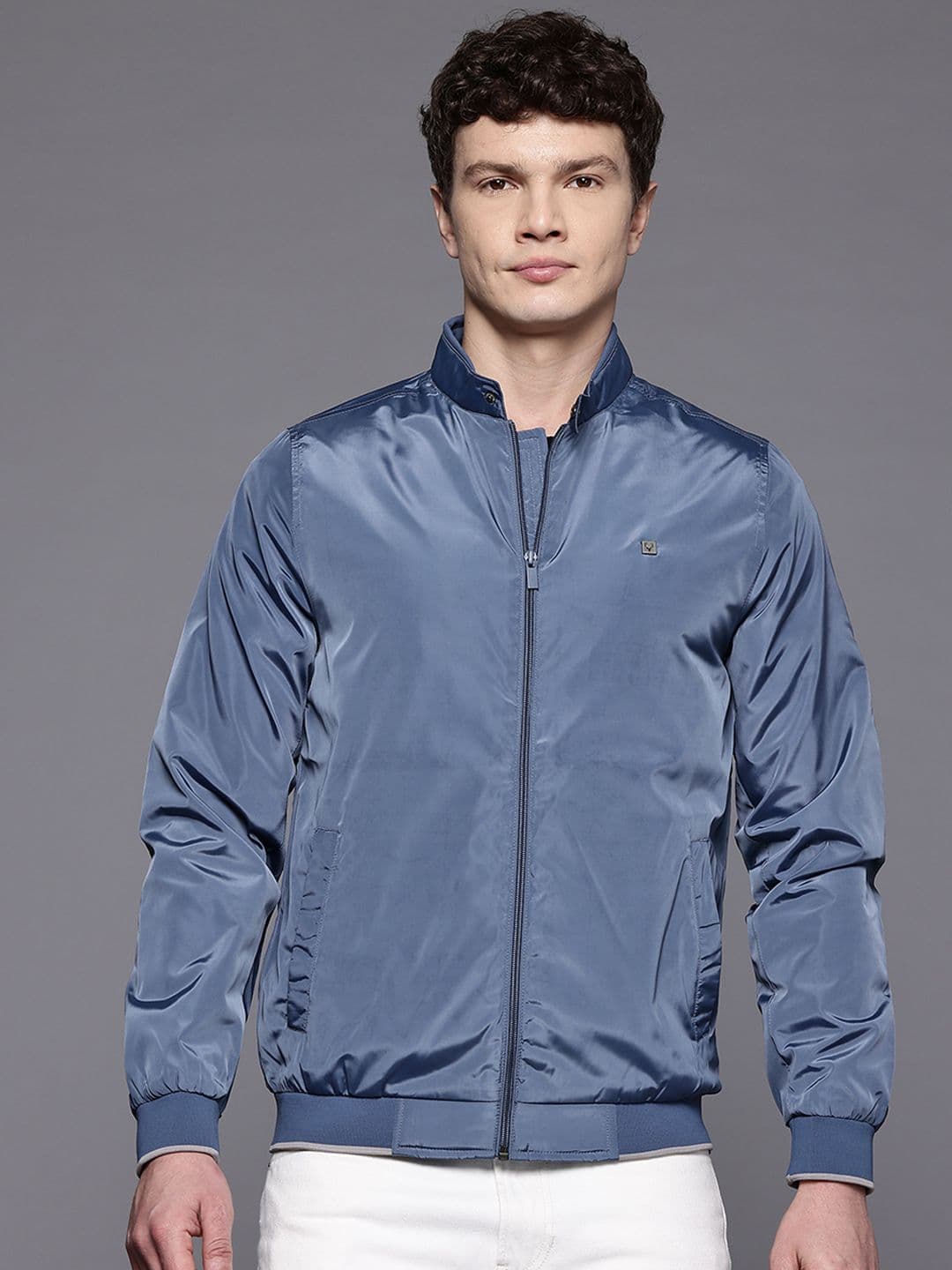 Allen Solly Band Collar Bomber Jacket - view 1