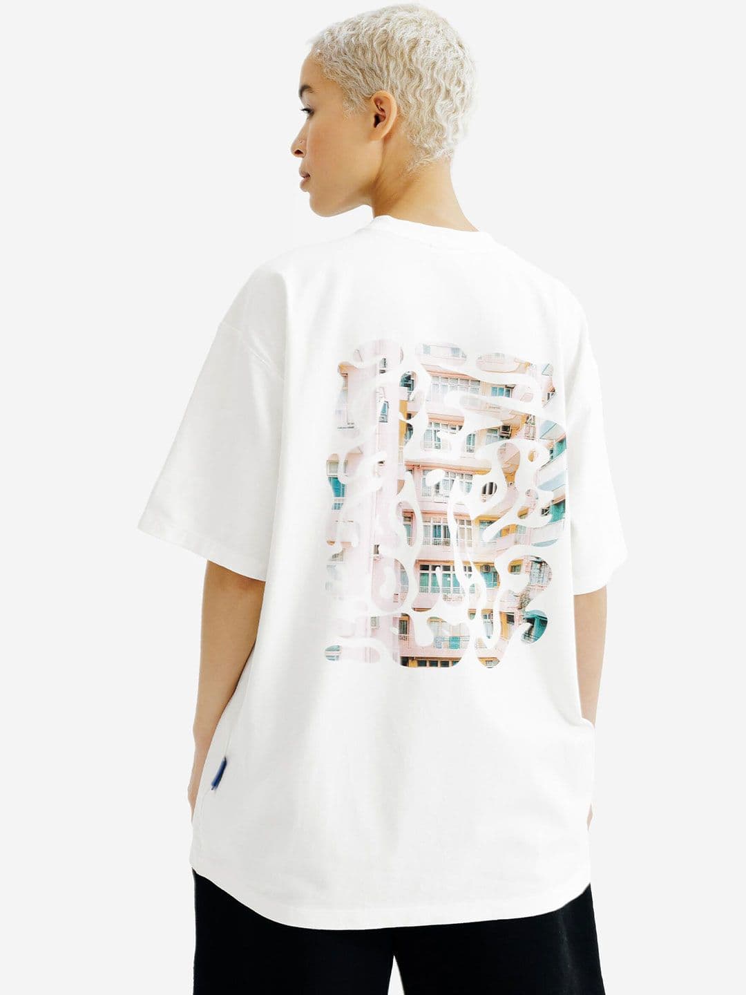 Decathlon Unisex White Elementals Stretchable T-Shirt - view 1