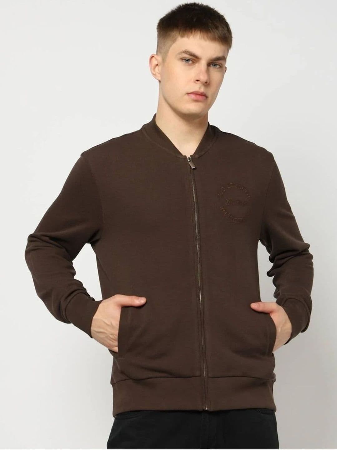 GAP Pure Cotton Baseball Collar Open Front Jacket - view 1
