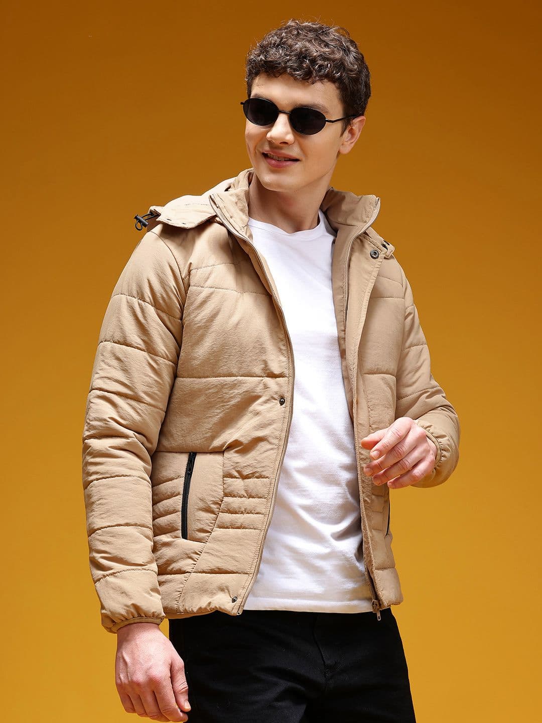 HERE&NOW Hooded Padded Jacket - view 1