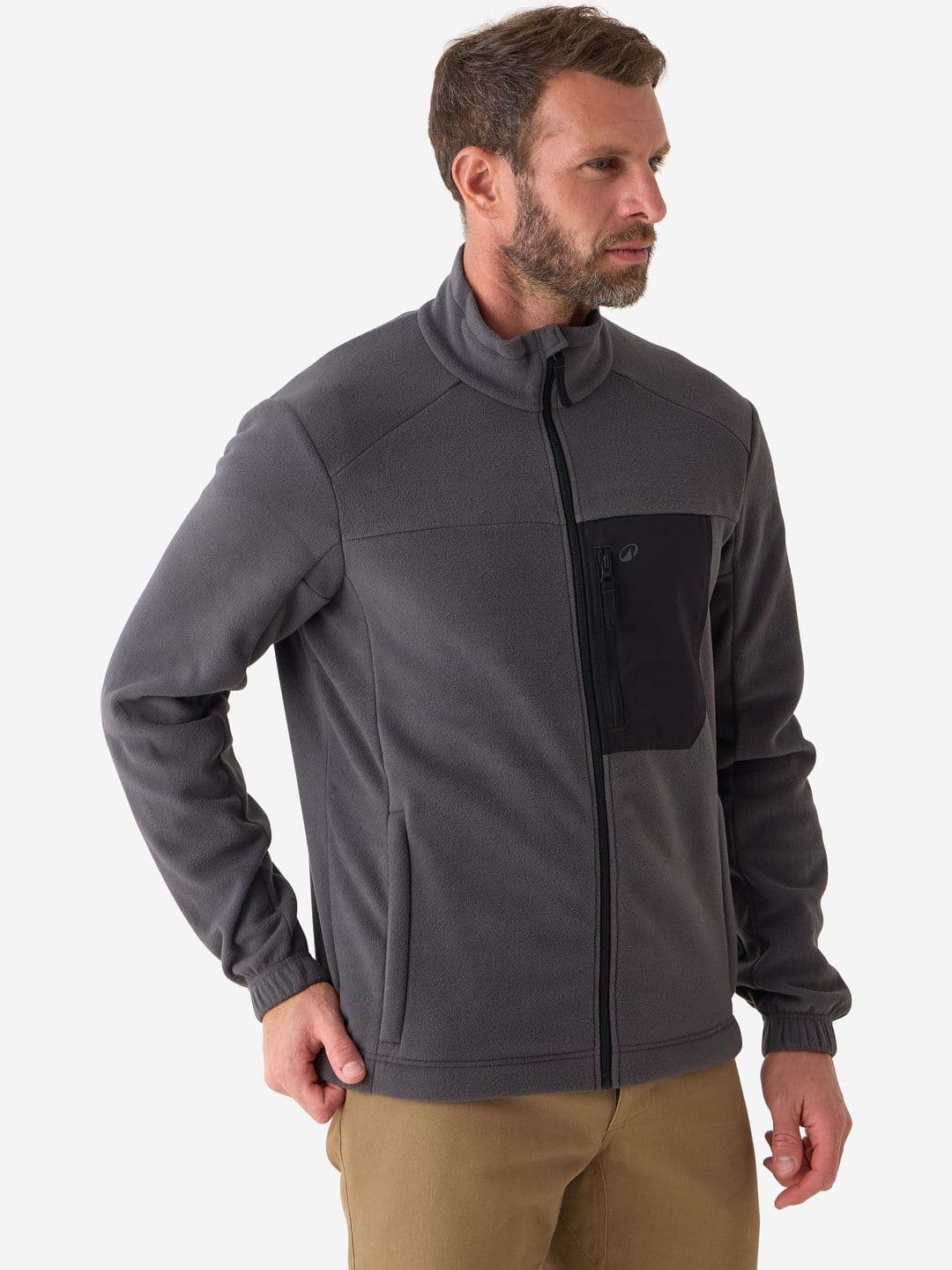 Decathlon Solognac - Men Grey 500 Noise Level Wildlife Fleece - view 1