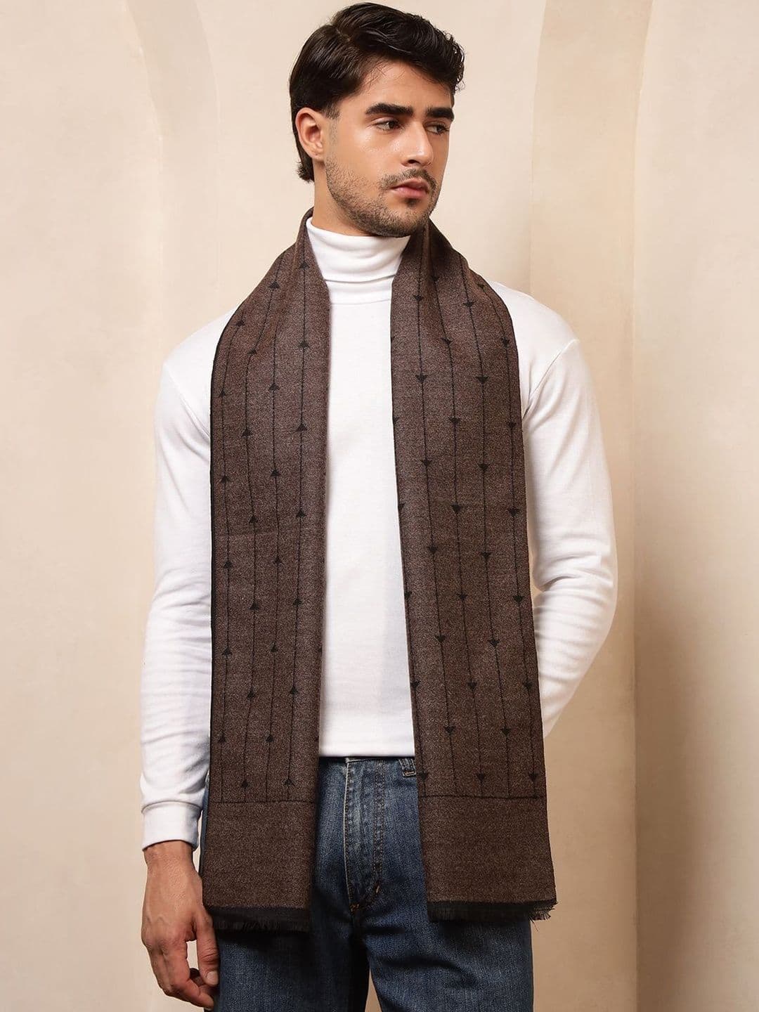 HANDICRAFT PALACE Men Striped Merino Wool Mufflers - view 1