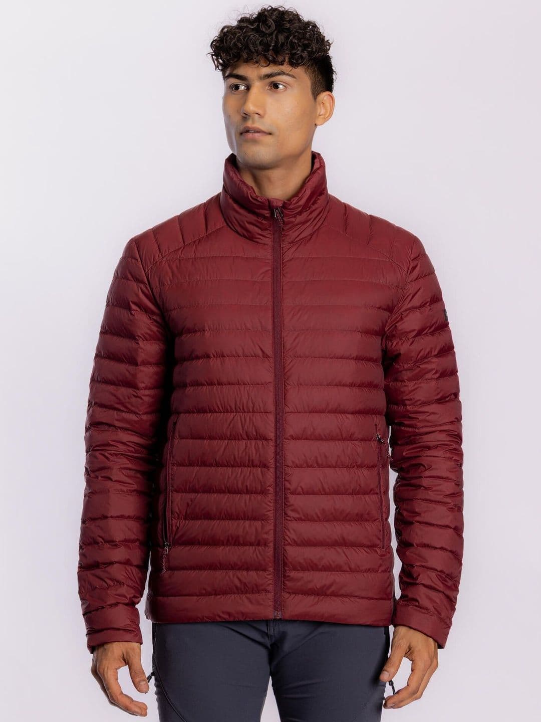 Decathlon FORCLAZ - Men Mock Collar Solid Sporty Jacket - view 1