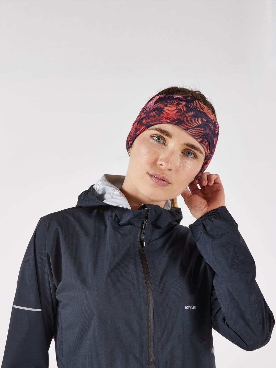 Decathlon Kiprun - Adults Orange and Pink V2 Warmth Running Headband - view 1